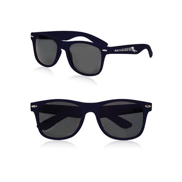 Velvet smooth plastic sunglasses in an adult size with UV protection.... from ASI 39552 BEL Promo