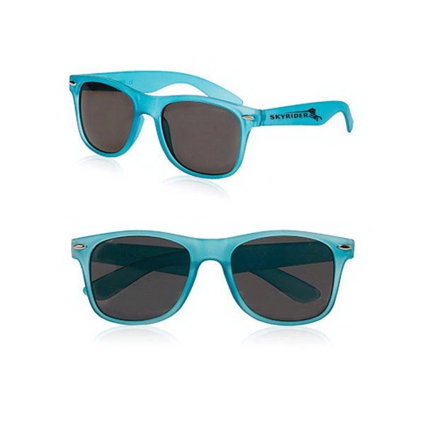 Velvet smooth plastic sunglasses in an adult size with UV protection.... from ASI 39552 BEL Promo