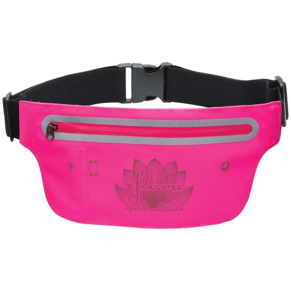 Lycra-made fanny pack stretches up to 60" and available in select... from ASI 62190 Illini