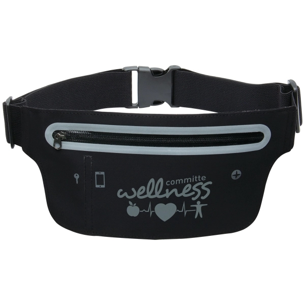 Lycra-made fanny pack stretches up to 60" and available in select... from ASI 62190 Illini