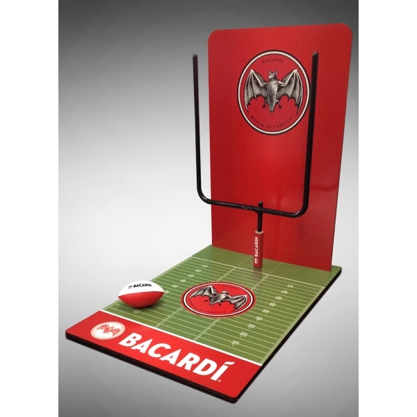 Customizable 9.875"x 5.875" medium-density fibreboard table top football display and game... from ASI 68207 MAC Specialties Ltd / Sport Products Sport Products Plus