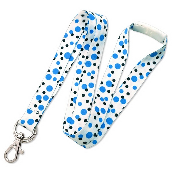 Have some fun with these unique polka dot design lanyards. Available... from ASI 79898 Promovision / PROMOVISION