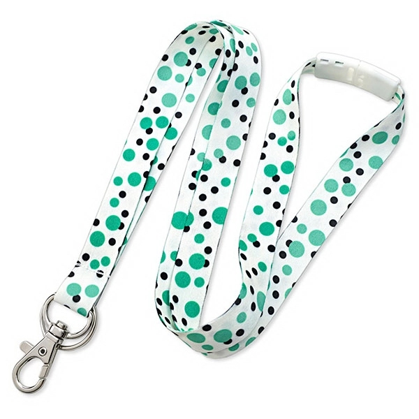 Have some fun with these unique polka dot design lanyards. Available... from ASI 79898 Promovision / PROMOVISION