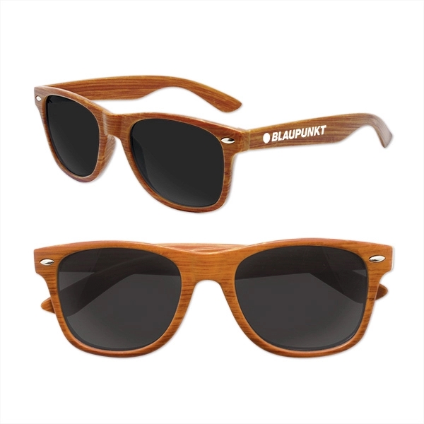Dark imitation wood grain sunglasses with UV400 lenses.... from ASI 98360 WOWLine / WOWLine®