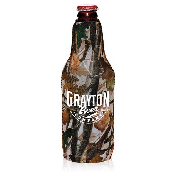 Neoprene zippered bottle coolies measuring 7.5" with sharkskin bottoms.... from ASI 39552 BEL Promo