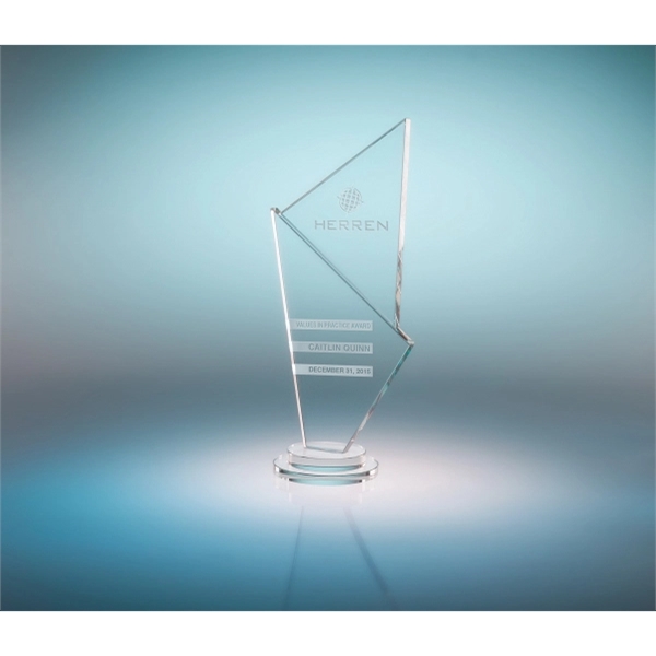 Interplay award made of starphire crystal and  featuring a unique... from ASI 62985 J. Charles