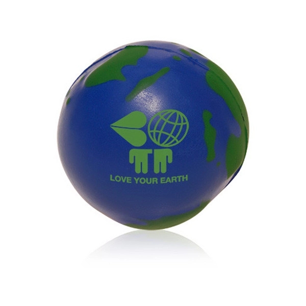 Blue polyurethane stress reliever that measures 2.5" and is shaped like... from ASI 39552 BEL Promo