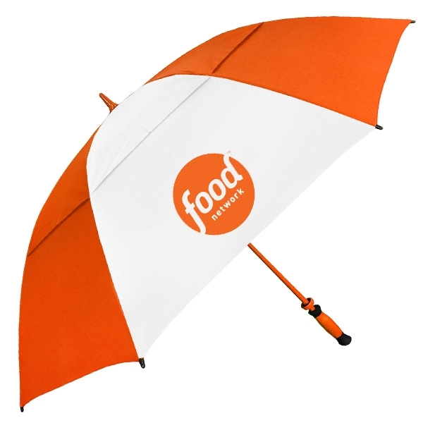 Premium automatic opening golf umbrella with 64" vented canopy arc and... from ASI 89955 StrombergBrand / Stromberg Brand Stromberg