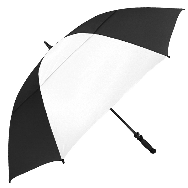 Premium automatic opening golf umbrella with 64" vented canopy arc and... from ASI 89955 StrombergBrand / Stromberg Brand Stromberg