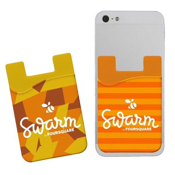 Silicone adhesive pantone matched phone wallet that holds up to three... from ASI 45657 Pop! Promos