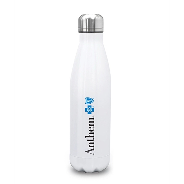 17 ounce stainless steel double-wall insulated bottle with screw-on lid.... from ASI 31978 Admanline