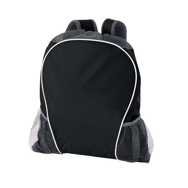 Oxford nylon drawstring bag with backpack-like shoulder straps and multiple pockets.... from ASI 37461 Augusta Sportswear / Holloway®