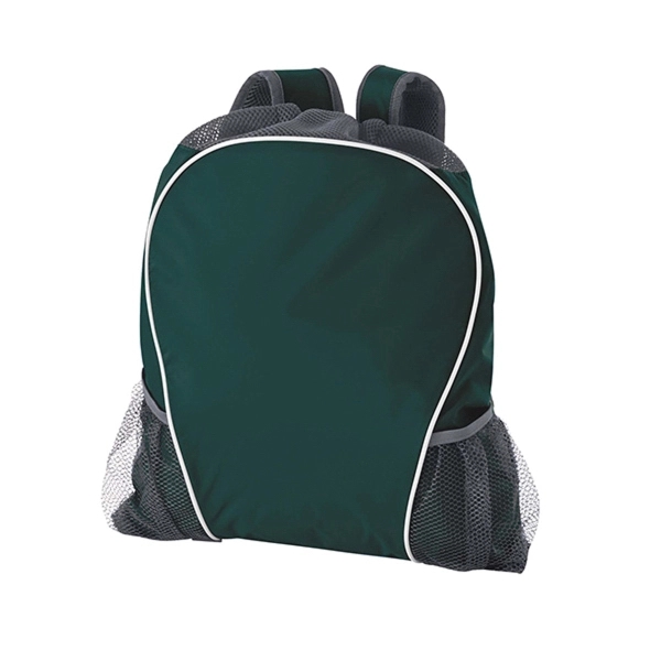 Oxford nylon drawstring bag with backpack-like shoulder straps and multiple pockets.... from ASI 37461 Augusta Sportswear / Holloway®