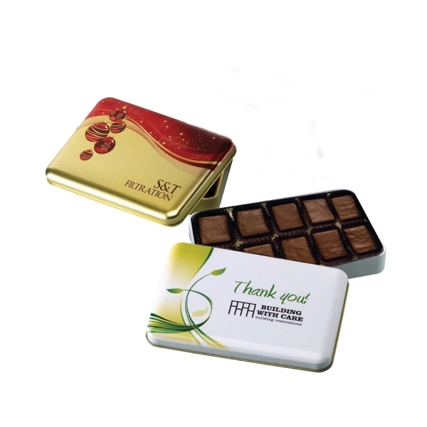 One of a Kind Tin with  English Butter Toffee... from ASI 44900 NC Custom (CI/Lanco) / Lanco