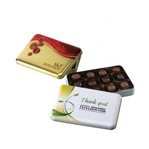 One of a Kind Tin with Signature Truffles... from ASI 44900 NC Custom (CI/Lanco) / Lanco