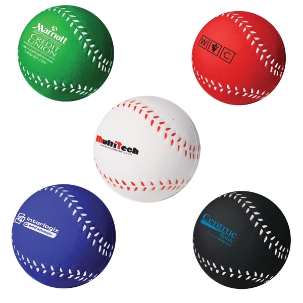 Stress reliever in the shape of Baseball.... from ASI 74779 O & S Supply Company LLC / O & S Supply Company