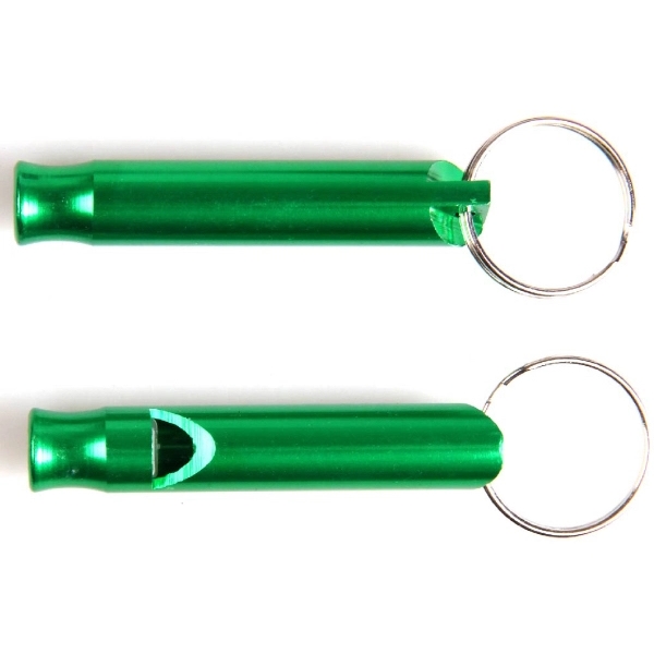 Aluminum whistle with key ring... from ASI 74585 Nu Promo International / Nu Promo Line