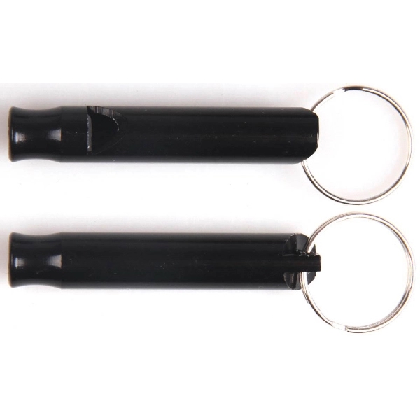 Aluminum whistle with key ring... from ASI 74585 Nu Promo International / Nu Promo Line