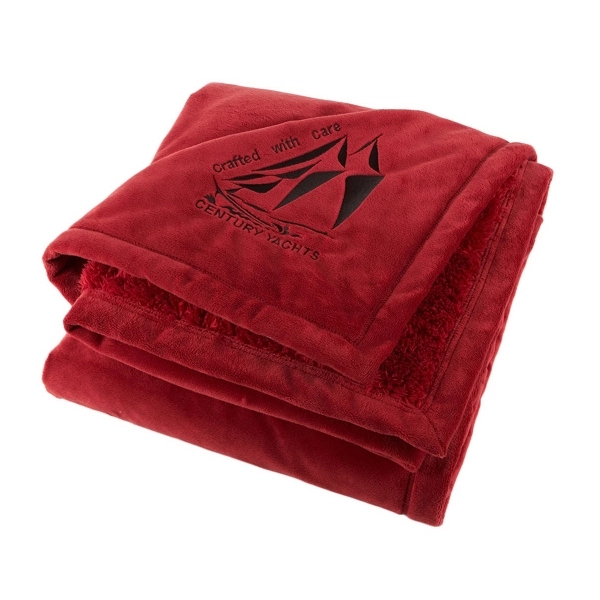 Alpaca wool plush throw blanket measuring 50" x 60"... from ASI 73520 Neet Feet / Kanata Blanket