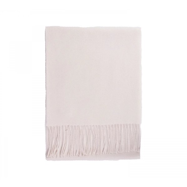 100% Cashmere Scarf  -  Off White, 10"x72".  This... from ASI 98085 Wolfmark