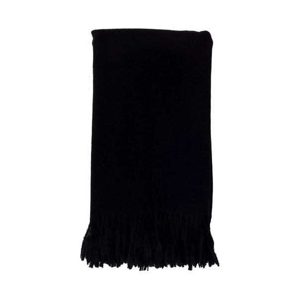 100% Cashmere Blanket, Black, 50" x 60", a gift or award... from ASI 98085 Wolfmark / Corporate Cashmere