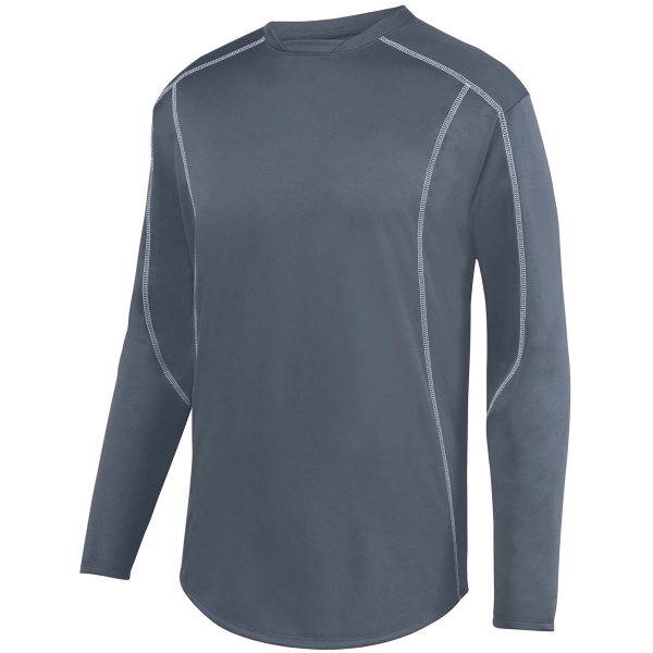 100% polyester performance wicking fleece pullover with set-in sleeves and contrast... from ASI 37461 Augusta Sportswear