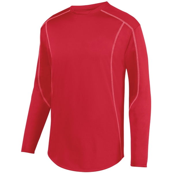 100% polyester performance wicking fleece pullover with set-in sleeves and contrast... from ASI 37461 Augusta Sportswear