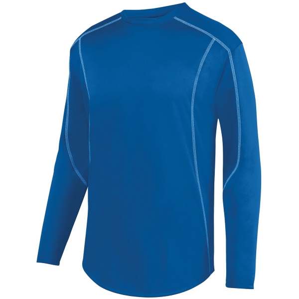 100% polyester performance wicking fleece pullover with set-in sleeves and contrast... from ASI 37461 Augusta Sportswear