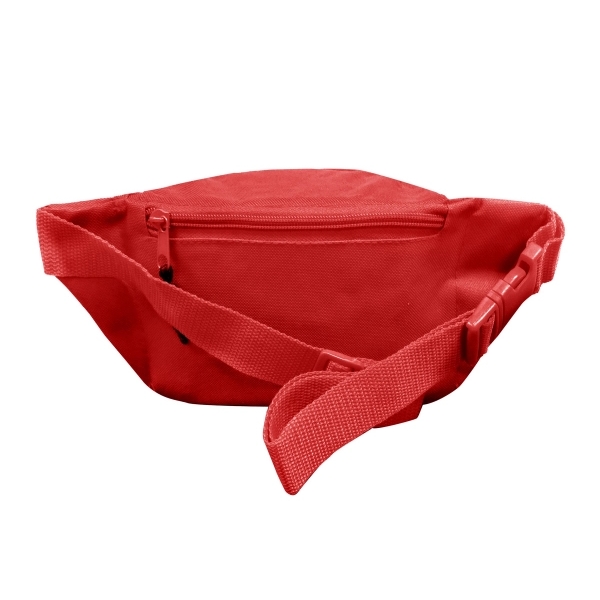 8" x 4.5" x 3" three pocket fanny pack with adjustable... from ASI 37980 Bagworld / BagWorld