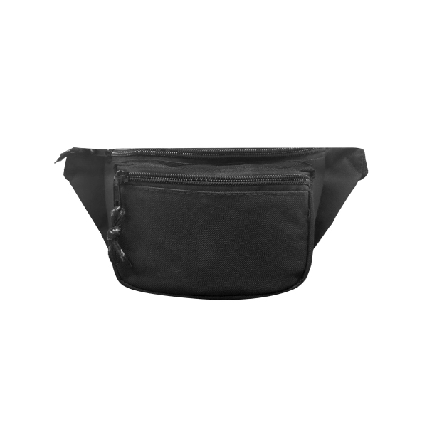 8" x 4.5" x 3" three pocket fanny pack with adjustable... from ASI 37980 Bagworld / BagWorld