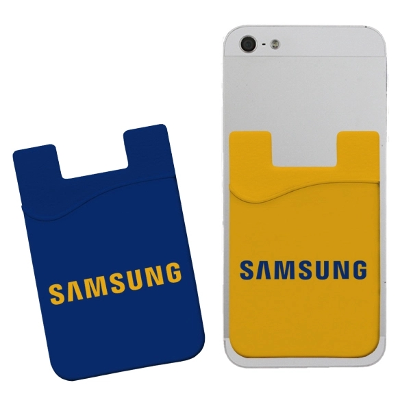 Silicone adhesive pantone matched phone wallet that holds up to three... from ASI 45657 Pop! Promos