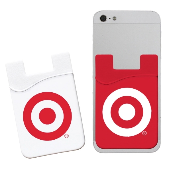 Silicone adhesive pantone matched phone wallet that holds up to three... from ASI 45657 Pop! Promos