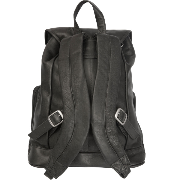 Computer backpack with large capacity and leather draw string design.... from ASI 39250 ZZ OLD - Beacon Promotions Inc / Canyon Outback Leather Goods