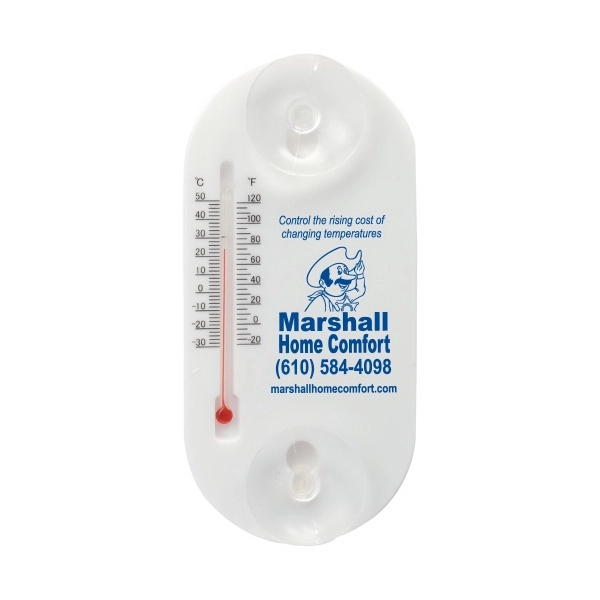 Oval shaped temperature gauge for indoor and outdoor use.... from ASI 62190 Illini