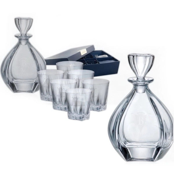 Laguna decanter bohemian crystal award set. Set of 32 oz decanter... from ASI 65153 Kirk & Matz LTD / Swatkins