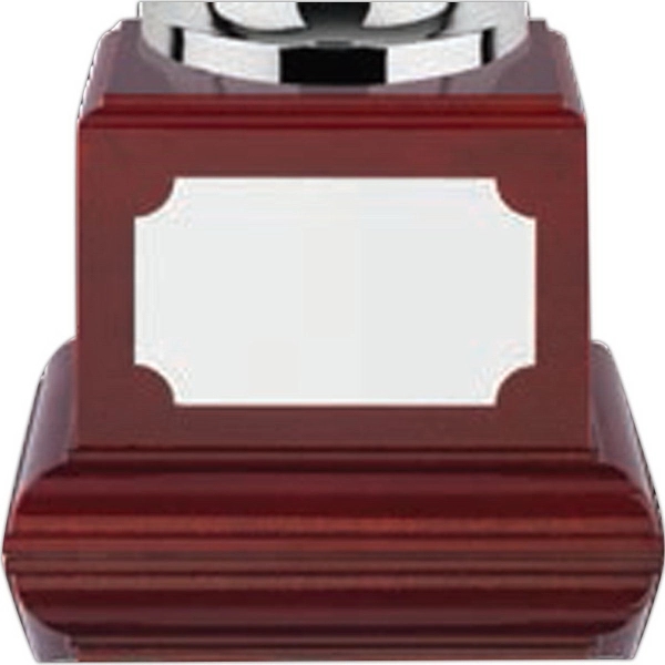 Rosewood wooden base for cup awards.... from ASI 65153 Kirk & Matz LTD / Swatkins