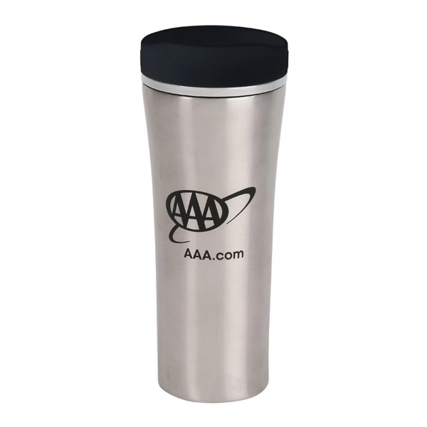 13 oz. heavy quality double wall stainless steel travelerr with press... from ASI 40544 Binaco / Binaline