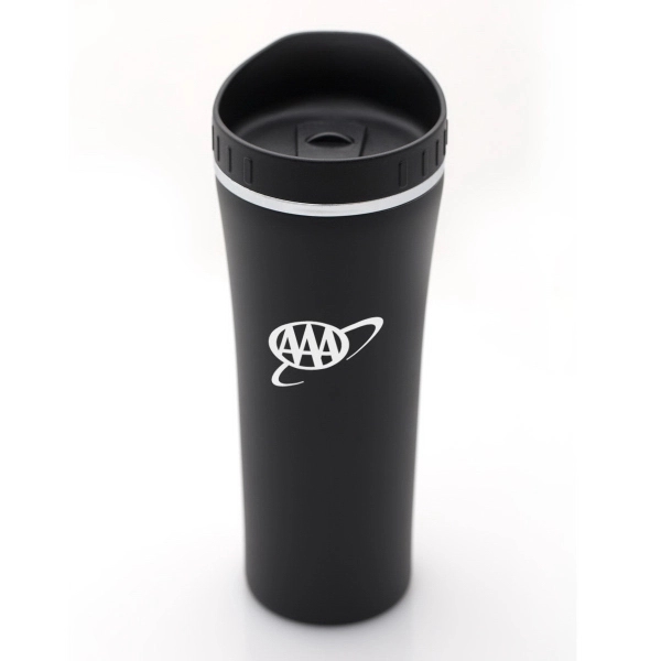 13 oz. heavy quality double wall stainless steel travelerr with press... from ASI 40544 Binaco / Binaline