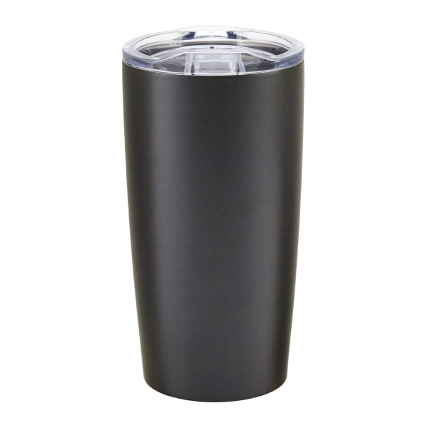 20 oz. double wall stainless steel insulated travel tumbler with slide... from ASI 52840 Evans Manufacturing