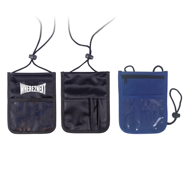 Neck Wallet with Pen Loops and Clear Pocket... from ASI 34800 Alstar Creations / Alstar Line