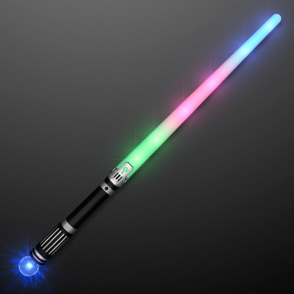 Blank or imprinted. Short Saber Light Staff with Crystal Ball Handle... from ASI 34194 ALightPromos / Alight Promotional Products