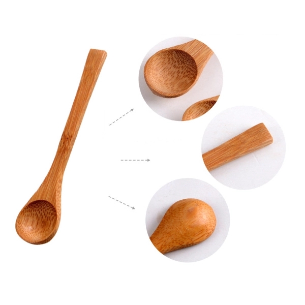 12" serving spoon with lacquered finish made from eco-friendly bamboo.... from ASI 72657 Active Life Promo / Apres Ski Ingrain Promo