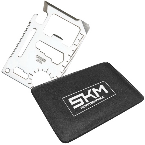 Credit card size survival tool with carrying case.... from ASI 30112 ACE Products / Ace Line