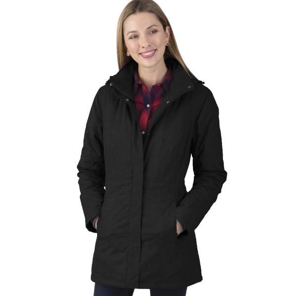 Women's parka with two-way zipper for ease of mobility, featuring 100%... from ASI 44620 Charles River Apparel