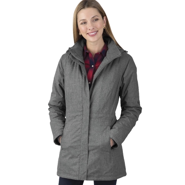 Women's parka with two-way zipper for ease of mobility, featuring 100%... from ASI 44620 Charles River Apparel