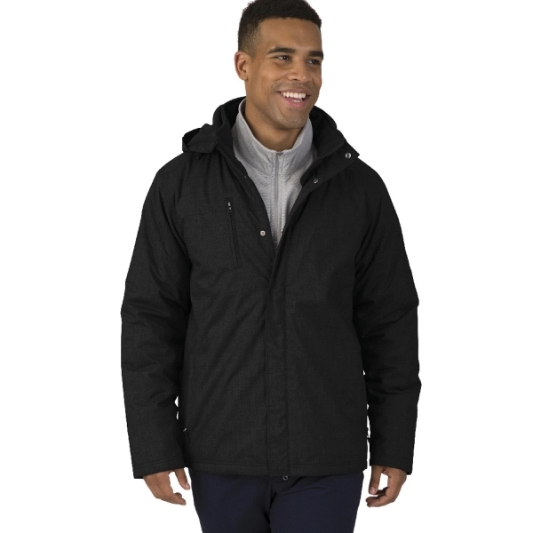 Men's parka with two-way zipper for ease of mobility, featuring 100%... from ASI 44620 Charles River Apparel