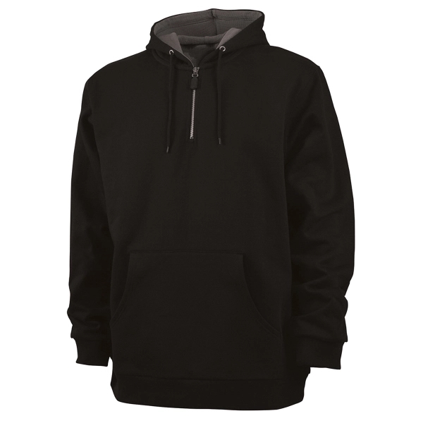 Quarter-zip pullover sweatshirt made from a blend of cotton and polyester,... from ASI 44620 Charles River Apparel