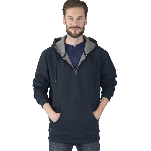 Quarter-zip pullover sweatshirt made from a blend of cotton and polyester,... from ASI 44620 Charles River Apparel