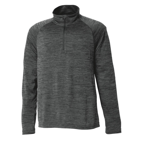 Youth quarter-zip performance pullover sweater made from 100% polyester jersey.... from ASI 44620 Charles River Apparel
