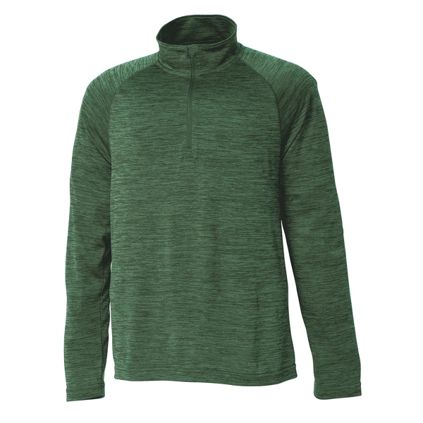 Youth quarter-zip performance pullover sweater made from 100% polyester jersey.... from ASI 44620 Charles River Apparel